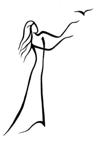 Карандаш силуэт