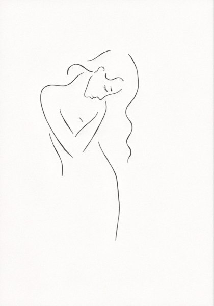 Силуэт набросок