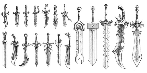 Меч рисунок