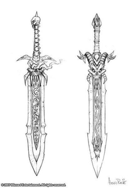 Меч рисунок