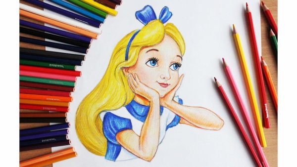 Уроки рисования цветными карандашами