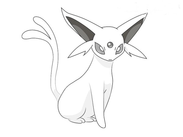 Покемон эспеон раскраска