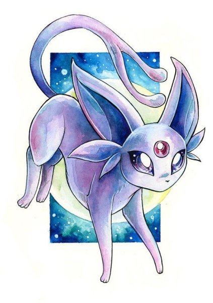 Покемон иви для срисовки