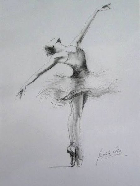 Рисунки танцующих людей карандашом