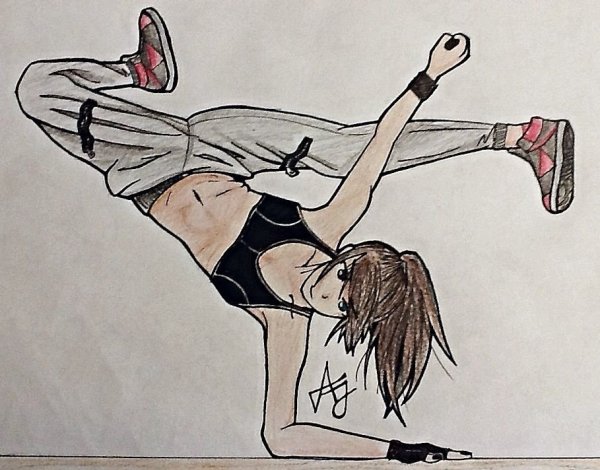 Балерина рисунок карандашом