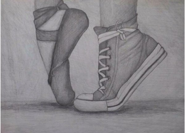 Балерина рисунок карандашом для срисовки