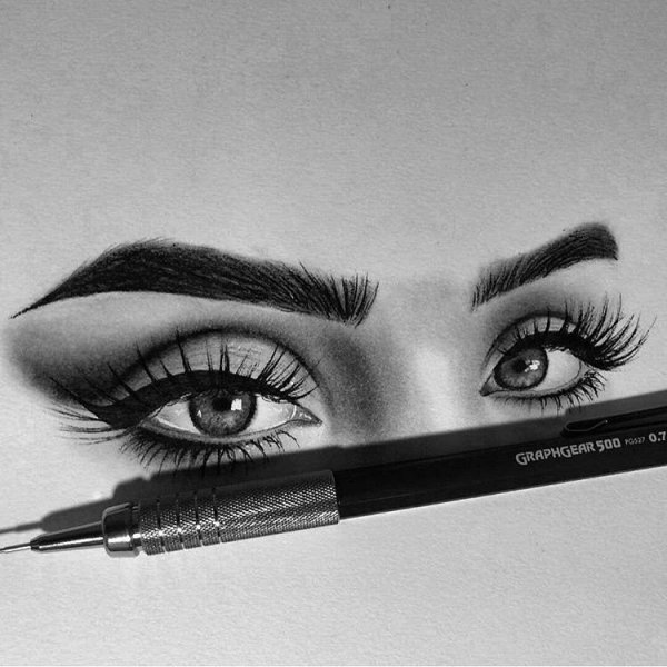 Рисуем брови