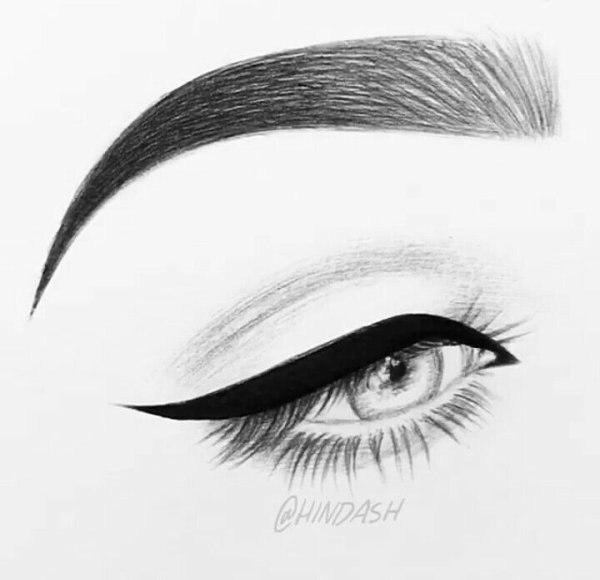Бровь красивая нарисованная