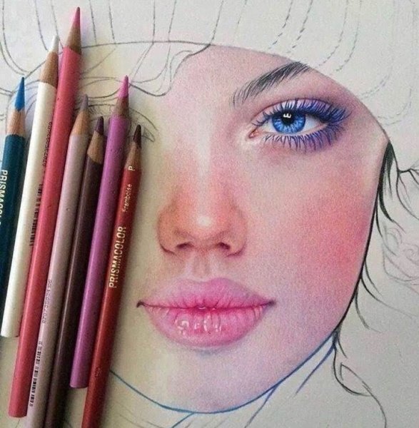 Рисование цветными карандашами