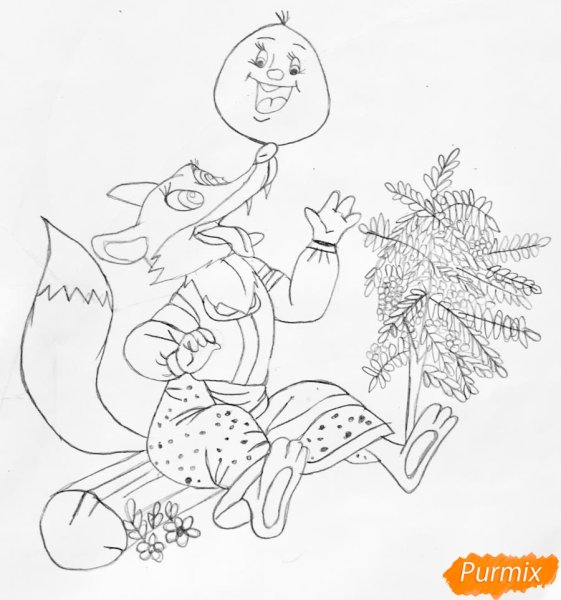 Колобок рисунок