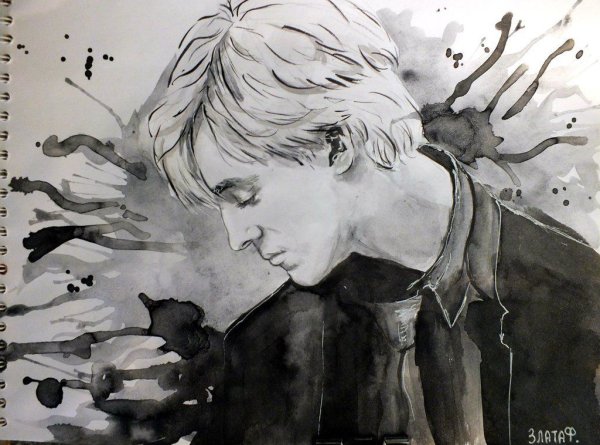 Гарри Поттер и Драко Малфой нарисовать