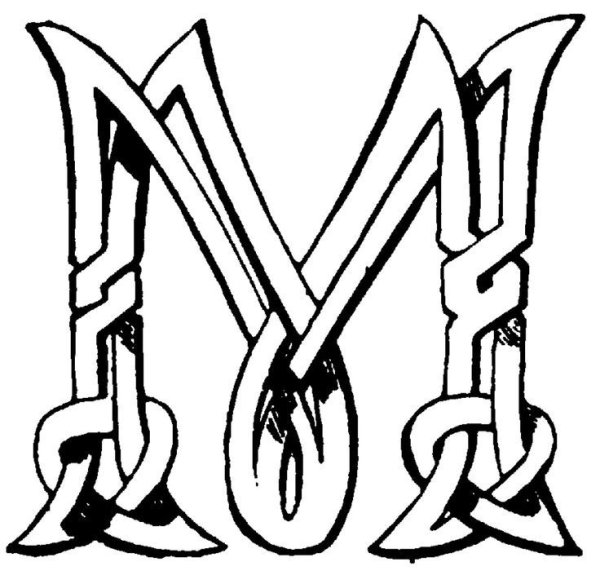 Буквица буква м