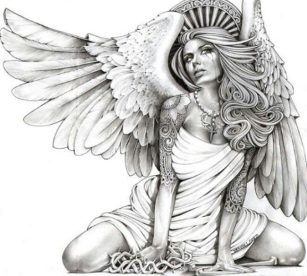 Ангел карандашом