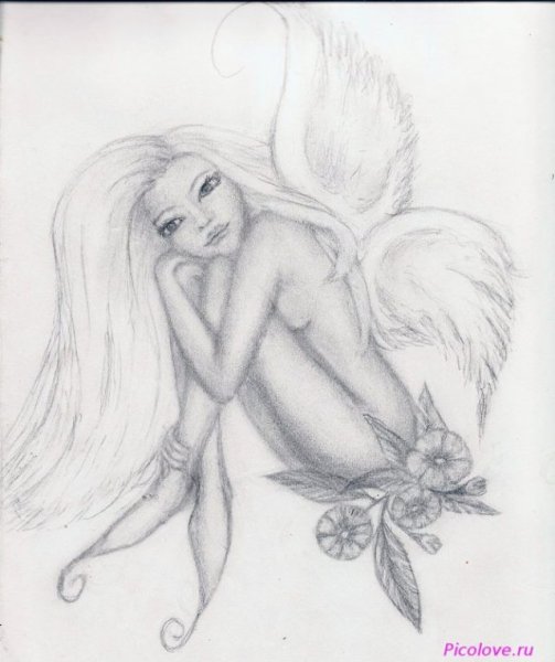 Ангел набросок
