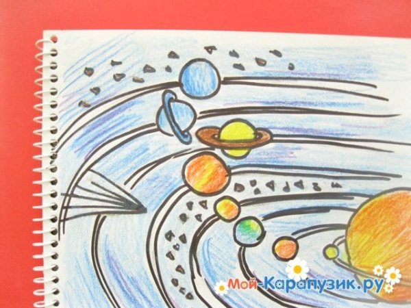 Рисунок на космическую тему