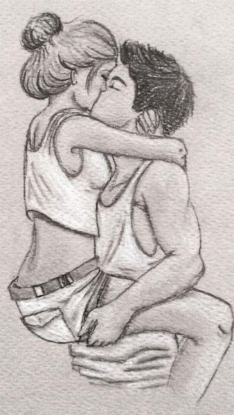 Парочки для срисовки карандашом