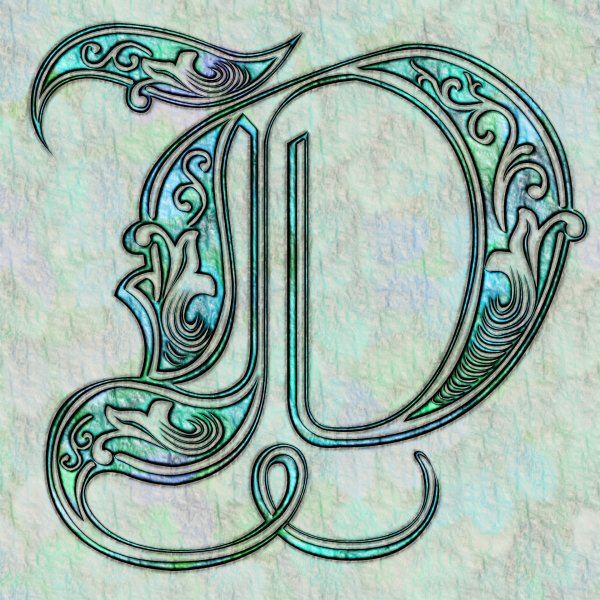 Орнамент буквы д