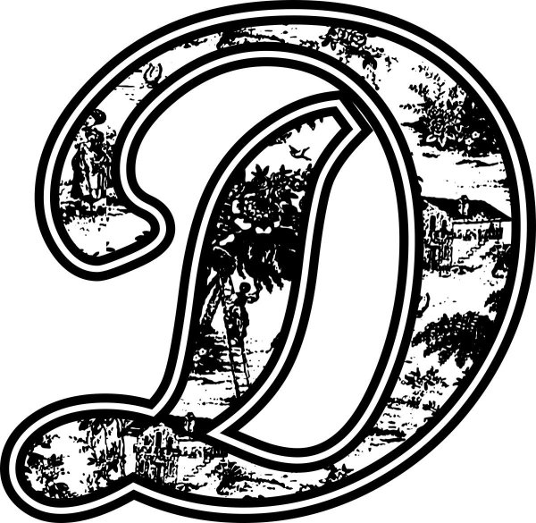 Стилизованная буква д