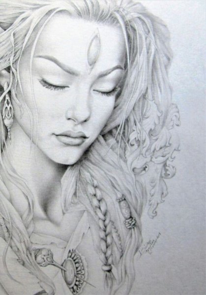 Рисунки карандашом фэнтези