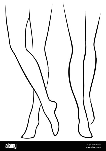 Зарисовки ног в обуви