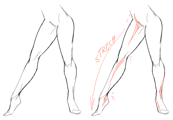 Нарисованные женские ноги