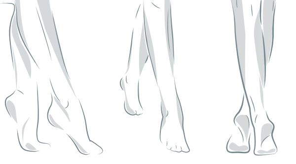 Рисование женских ног