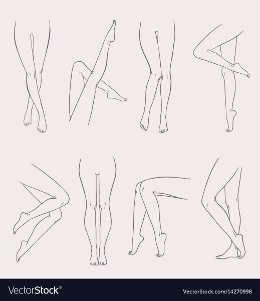Ноги для срисовки карандашом