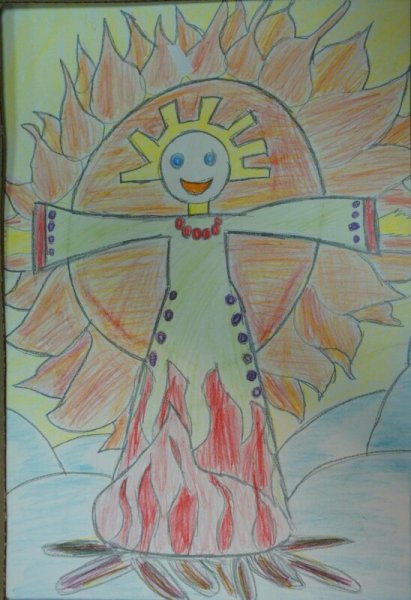 Масленица рисунок