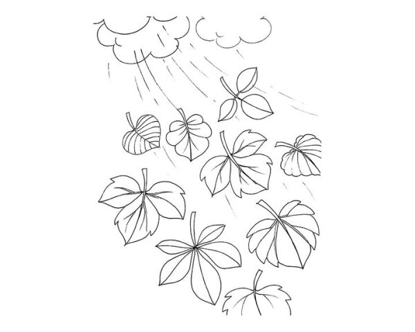 Раскраска. Осень