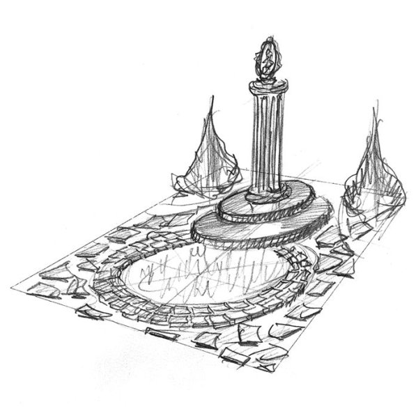 Эскизы красивых памятников