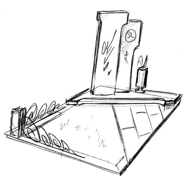Эскиз любого памятника.
