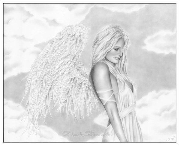 Крылья ангела рисунок