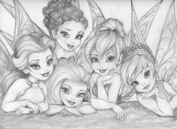 Феи Дисней Наброски