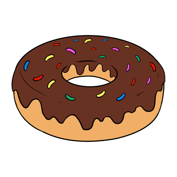 Нарисовать пончик