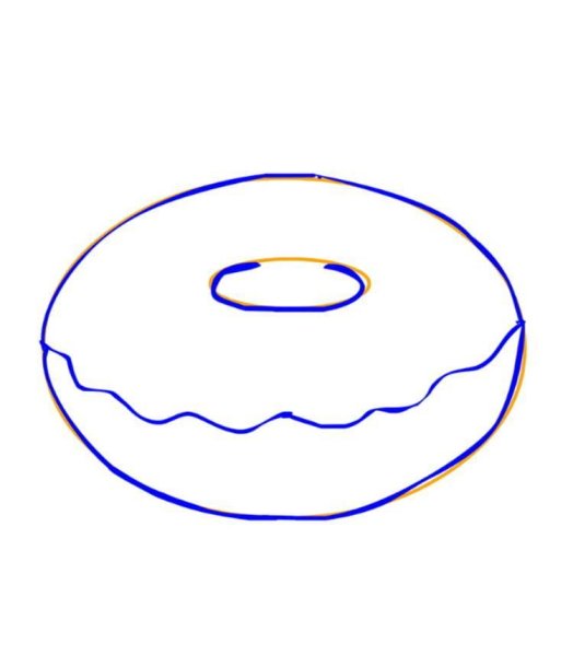 Пончик карандашом