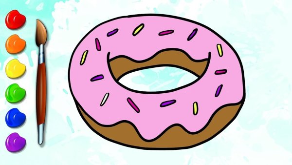 Пончик карандашом