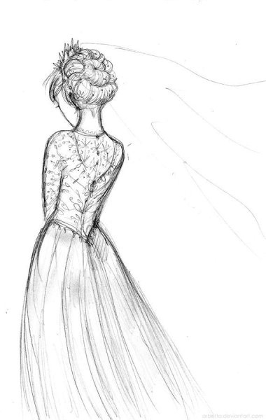 Наброски свадебных платьев