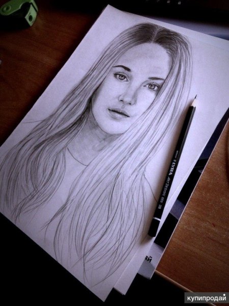 Портрет а4 карандашом