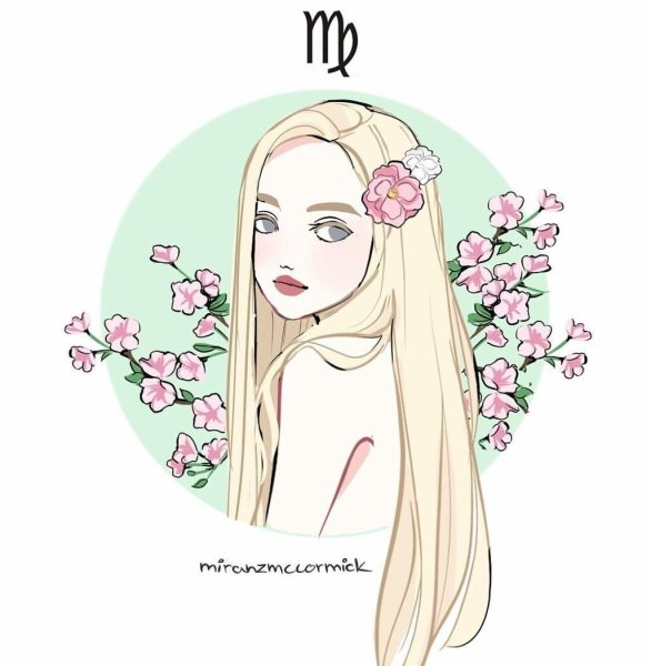 Срисовка знаков зодиака Дева