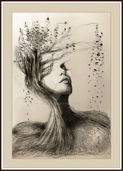 Красивые рисунки девушек карандашом сложные