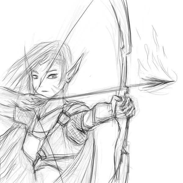 Эльфийки для рисования