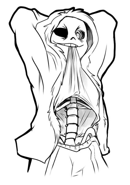 Рисунки андертейл Санс