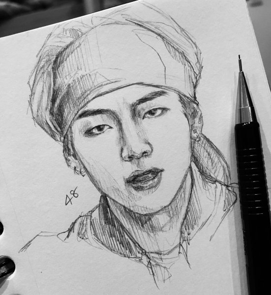 БТС Тэхен рисуночек