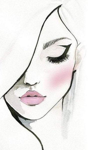 Нарисовать лицо девушки