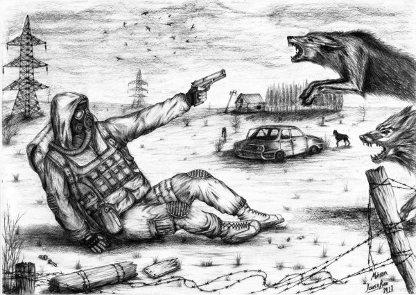 Рисунки из сталкера карандашом