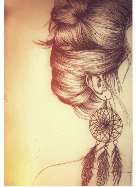 Девушка рисунок