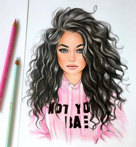 Красивые нарисованные девушки