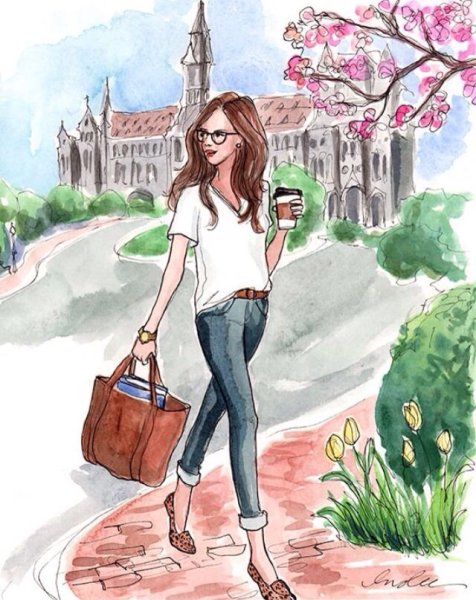 Рисовать модных девочек