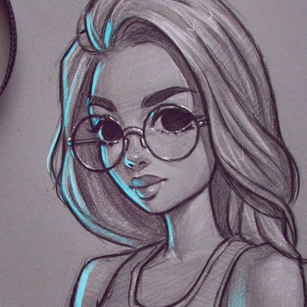 Картинки для срисовки девушки