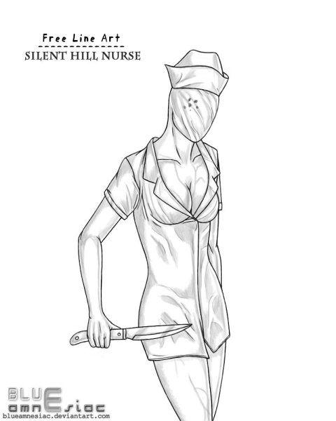 Раскраска медицинская сестра